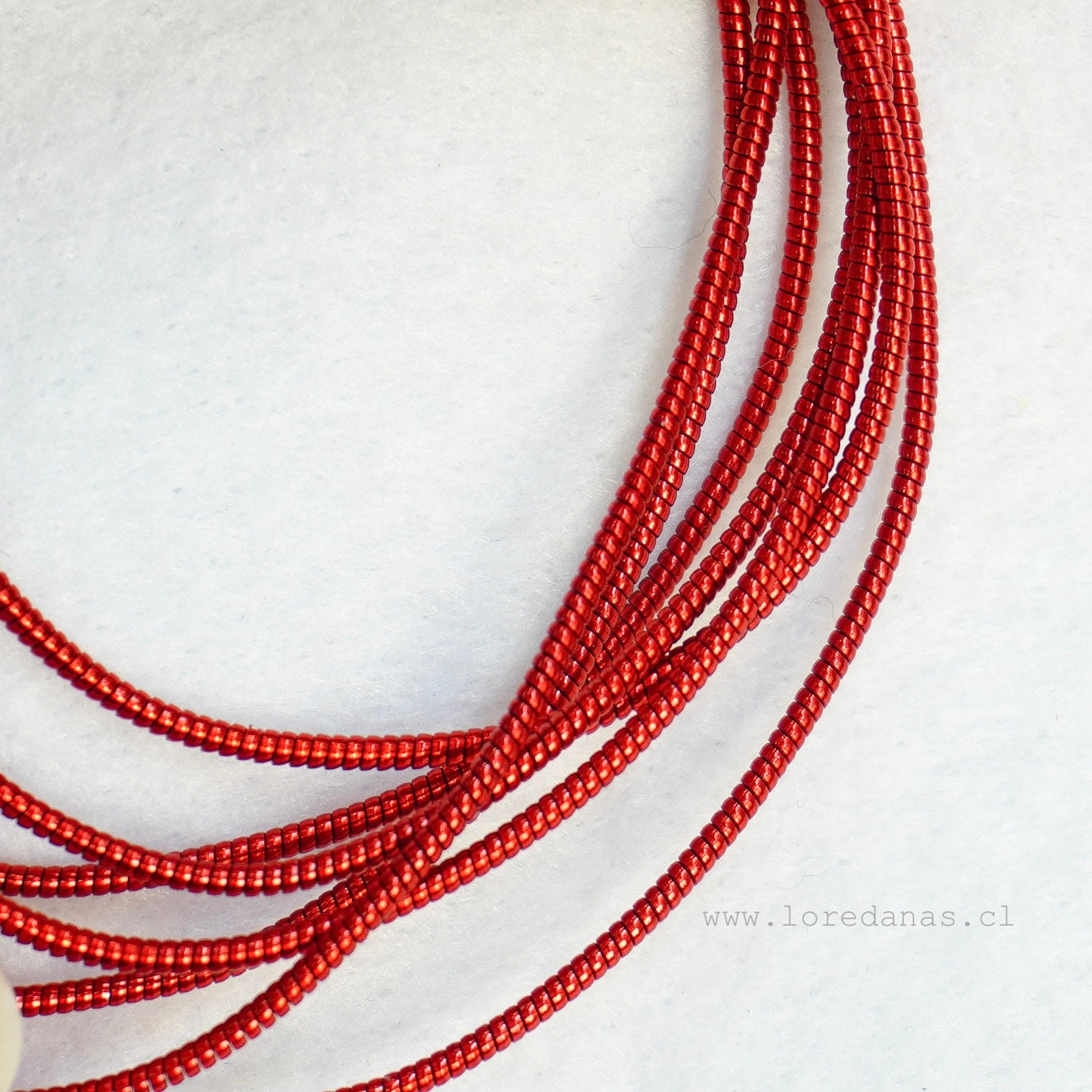 Alambre Frances rigido 1mm Rojo