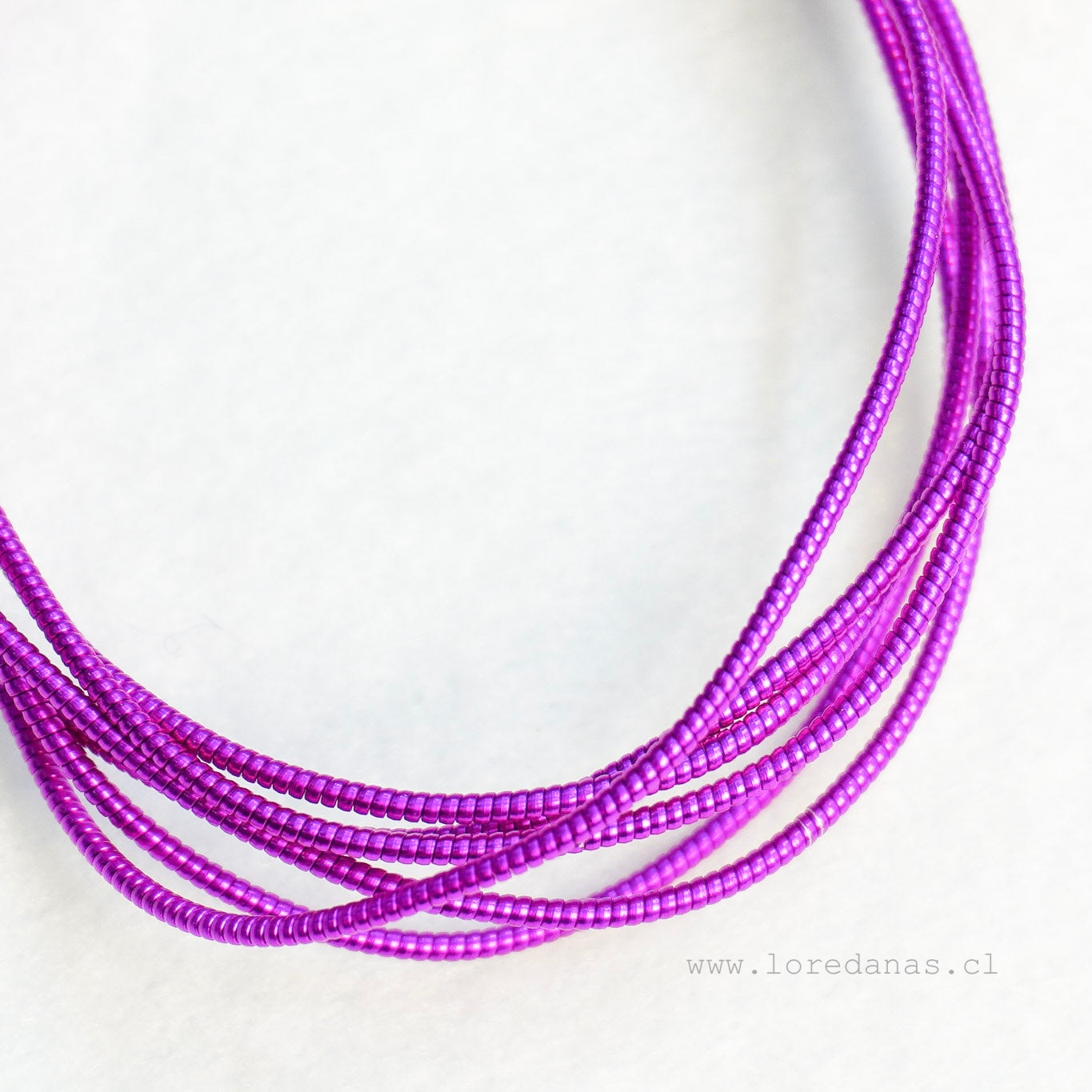 Alambre Frances rigido 1mm Fucsia