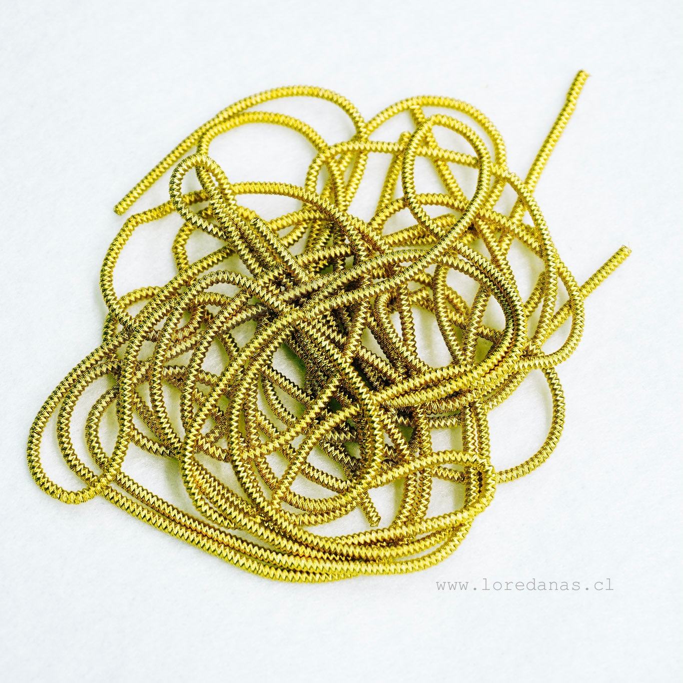 Alambre Frances blando 2mm Dorado