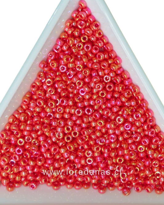 Miyuki RR-11/0 Rojo Rainbow  475/ 8grs