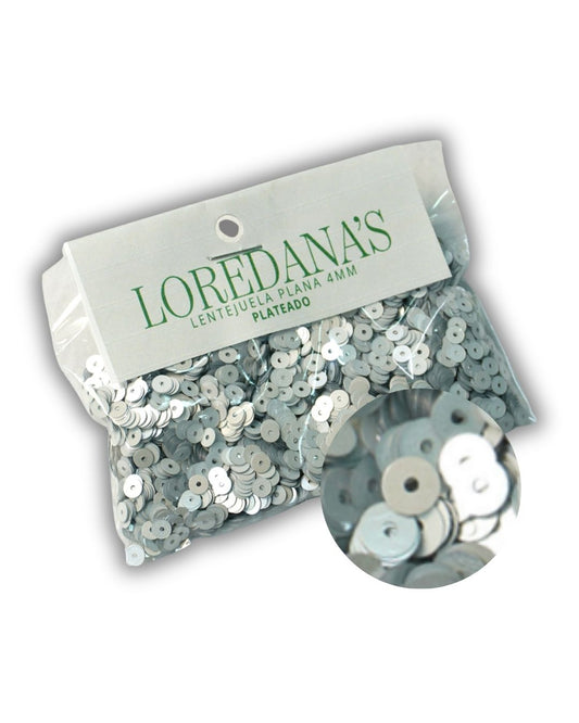 Lentejuela - Plateado 4MM - 20g.