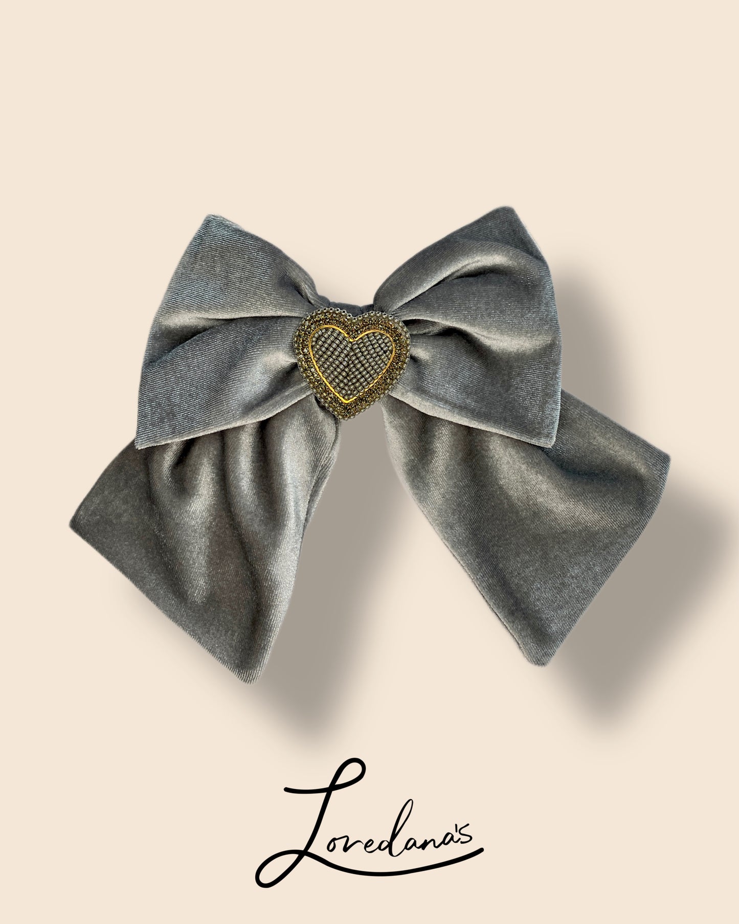 Pin with bow - Gray