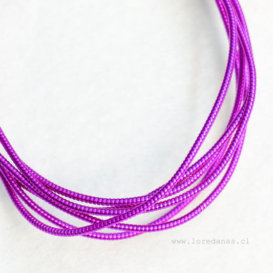 Alambre Frances rigido 1mm  Fucsia