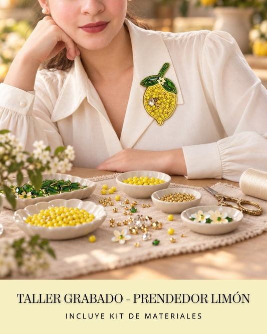Taller Grabado prendedor limon🍋✨+ Kit de Materiales (L009)