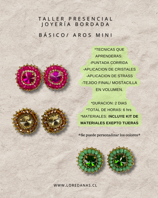 Taller Presencial Inicial - Joyeria Bordada -