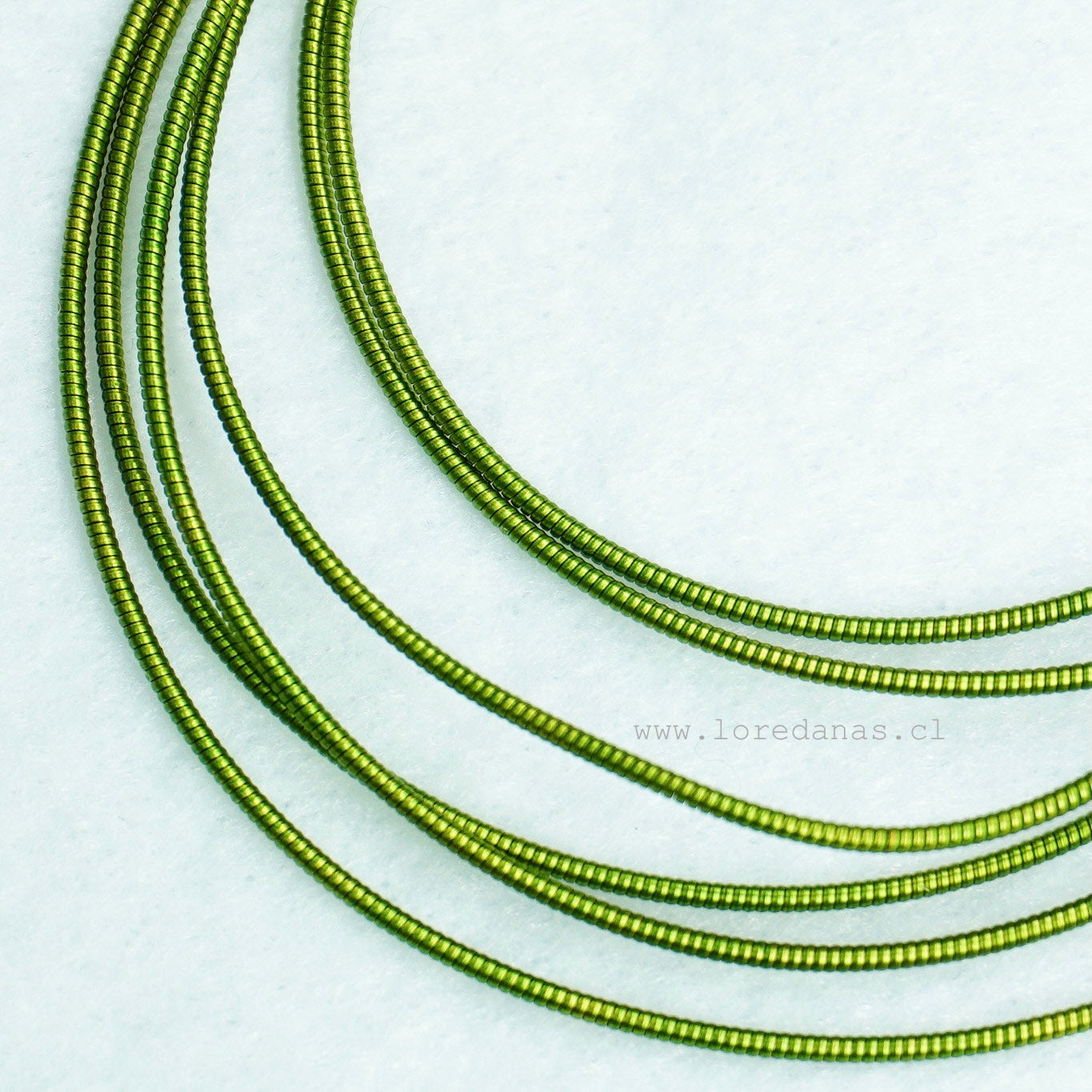 Alambre Frances rigido 1mm  Verde