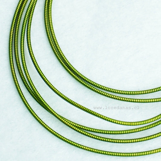 Alambre Frances rigido 1mm  Verde