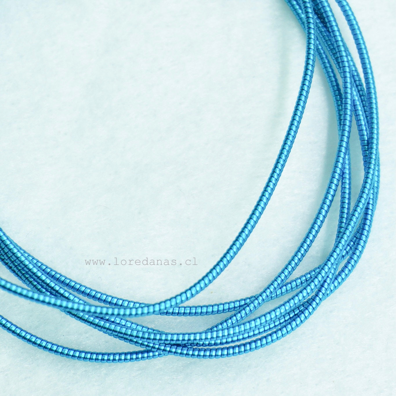 Alambre Frances rigido 1mm  Celeste