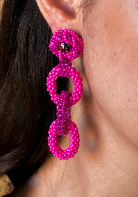 Hoops - Fuchsia Hoops