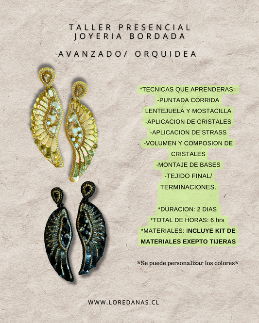 Taller Presencial Avanzado - Joyeria Bordada -