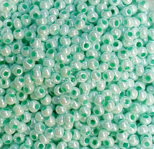 Mostacilla Rocalla FGB 11/0- semicalibrada 10grs | Verde Pastel Brillante