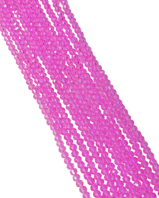 Cristal Checo 4MM - Rosa Fuerte