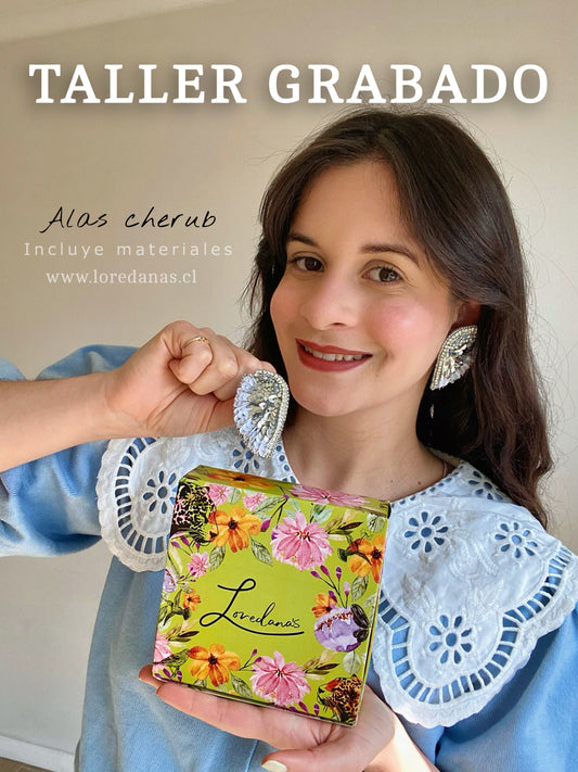 AROS ALAS CHERUB- Taller grabado + Kit de materiales (L004)