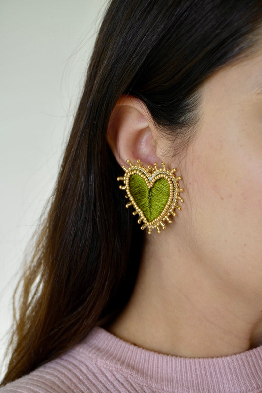 AROS CORAZON VERDE- Taller grabado + KIT Materiales ( L001)