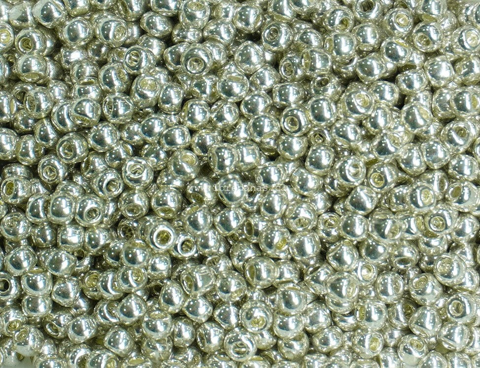 Mostacilla Rocalla FGB 11/0- semicalibrada 10grs | Plateado