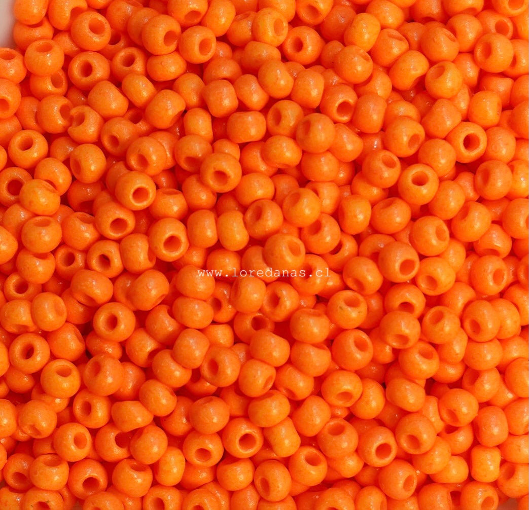 Mostacilla Rocalla FGB 11/0- semicalibrada 10grs | Naranja Pececito