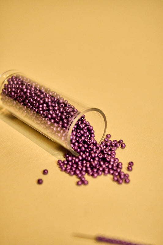 Mostacilla Rocalla FGB 11/0- semicalibrada 10grs| MORADO BRILLANTE