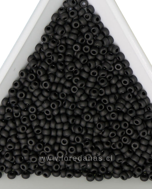 Miyuki RR-11/0 Negro mate 401F/ 8grs
