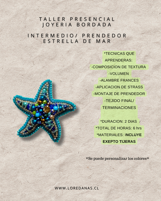 Taller Presencial Intermedio - Joyeria Bordada -