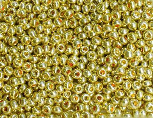 Mostacilla Rocalla FGB 11/0- semicalibrada 10grs | Dorado Metalizado