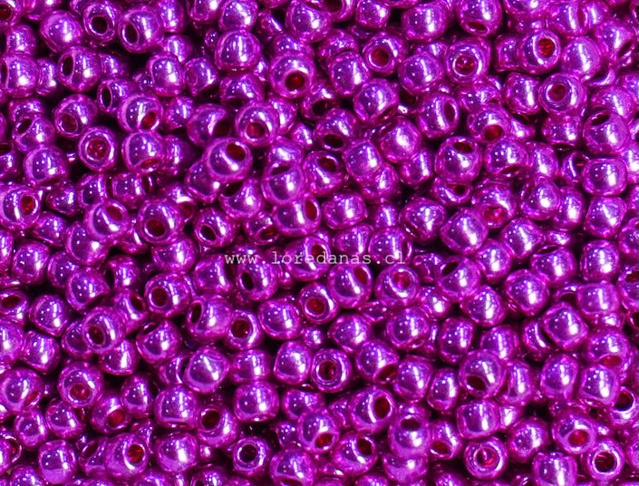 Mostacilla Rocalla FGB 11/0- semicalibrada 10grs | Fucsia Metalizado