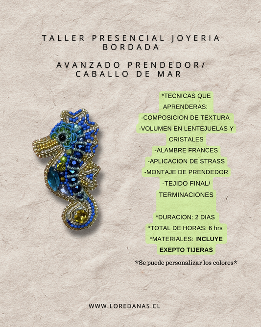 Taller Presencial Intermedio - Joyeria Bordada -