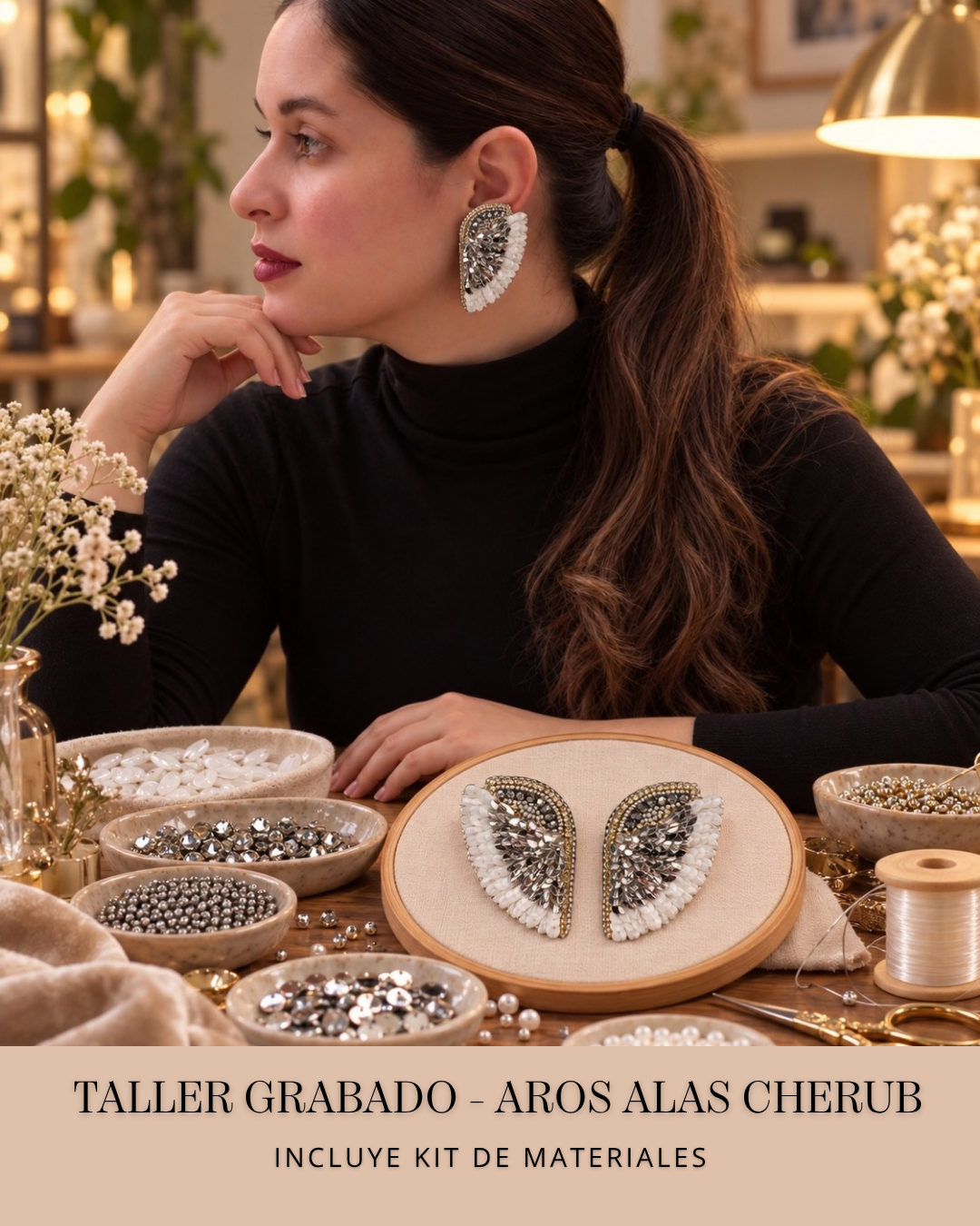 AROS ALAS CHERUB- Taller grabado + Kit de materiales (L004)