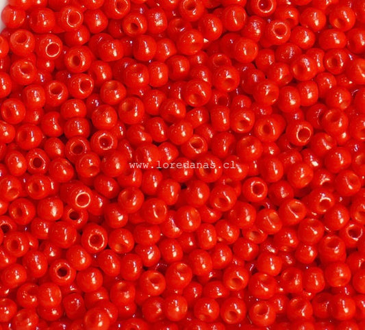 Mostacilla Rocalla FGB 11/0- semicalibrada 10grs | Rojo Intenso