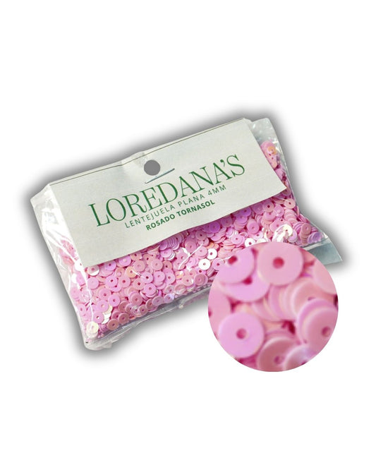 Lentejuela -  Rosado Tornasol 4MM - 20g.