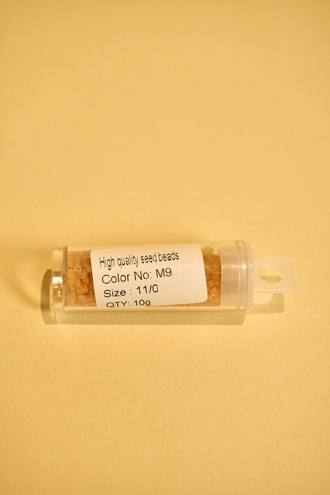 Mostacilla Rocalla FGB 11/0- semicalibrada 10grs| DURAZNO TRANSPARENTE