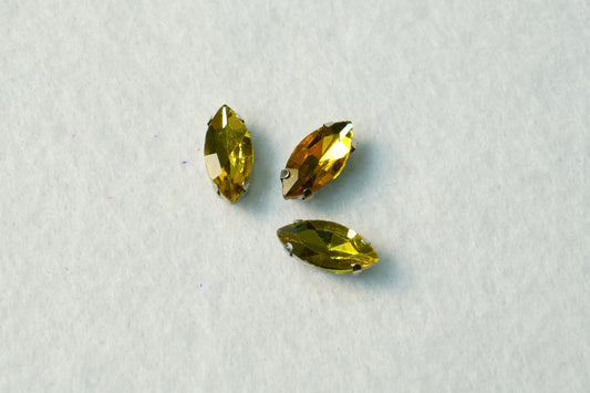 Cristal engarzado amarillo- Ojo