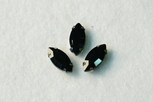 Cristal engarzado negro- Ojo