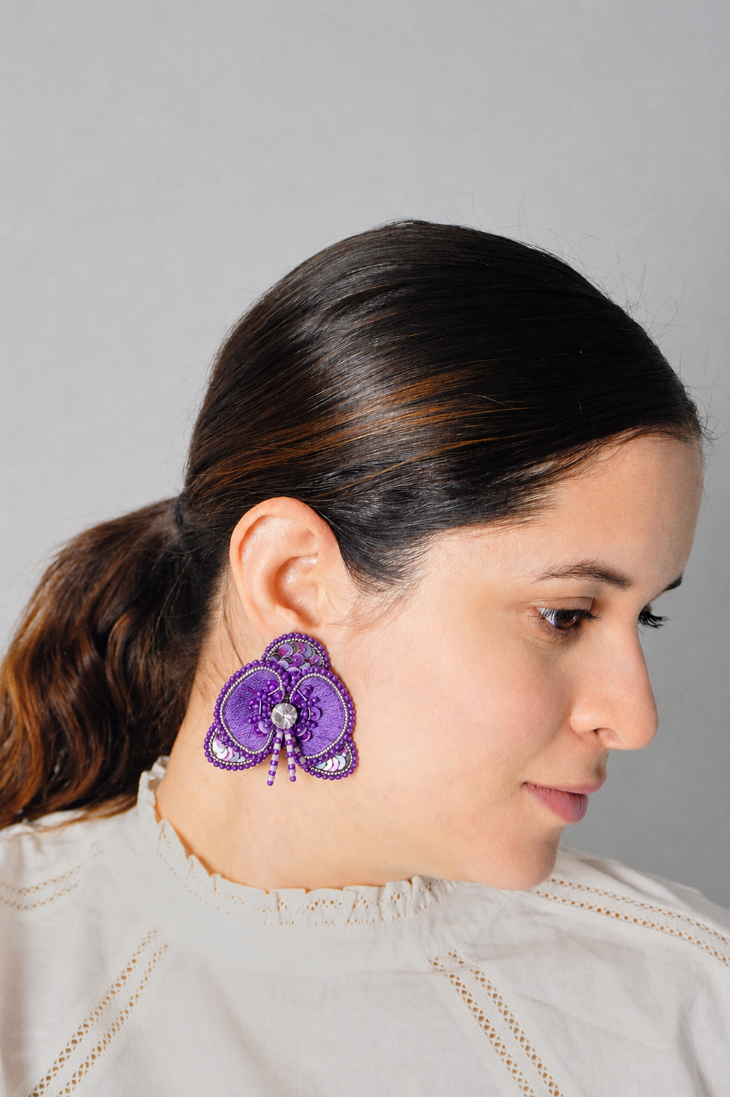 Taller Grabado Aros Orquidea (edicion color lila) + Kit de materiales (L0011)