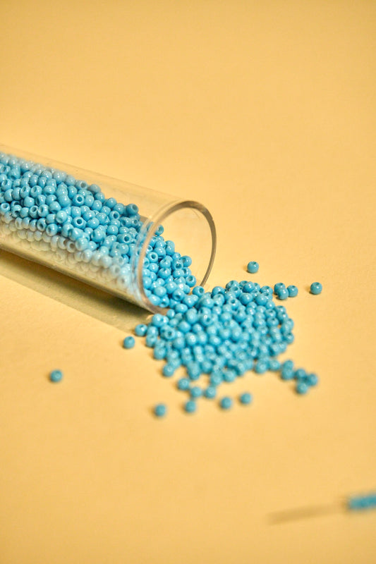 Mostacilla Rocalla FGB 11/0- semicalibrada 10grs| CELESTE