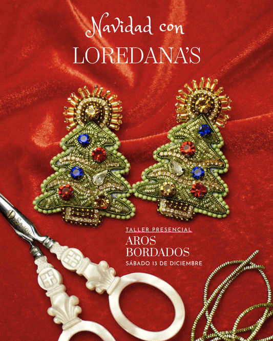 Taller presencial/ Edicion Navidad-Aros Bordados🎄✨