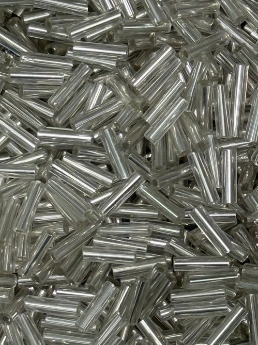 Canutillo Mediano- Plateado liso 5gr