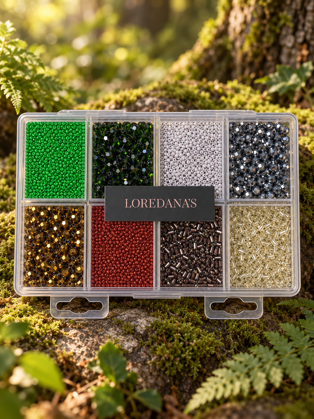Set de Pedreria Mixto Bosque/ 8 colores