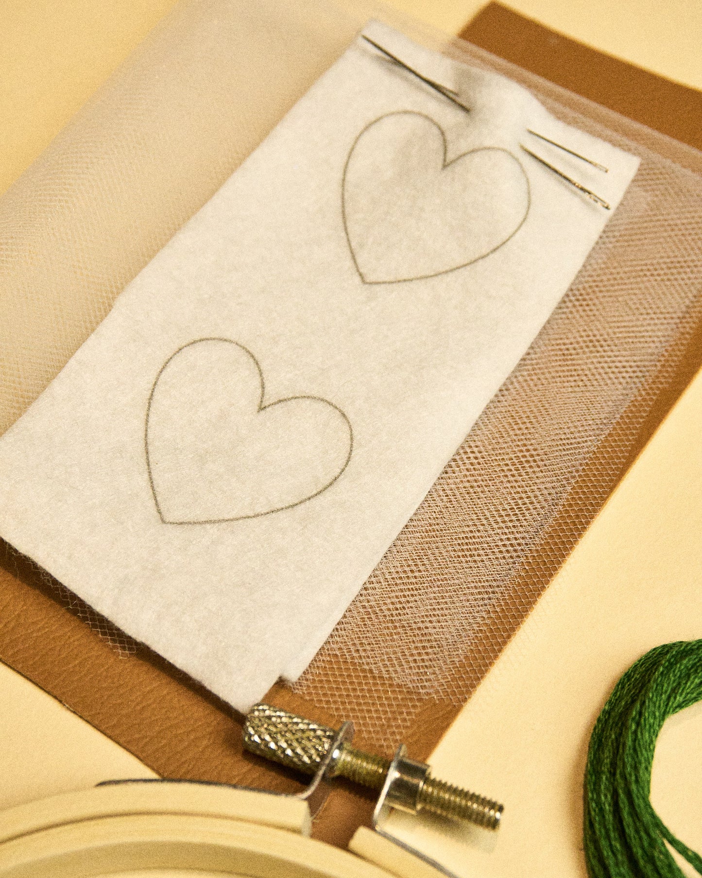 AROS CORAZON VERDE- Taller grabado + KIT Materiales ( L001)