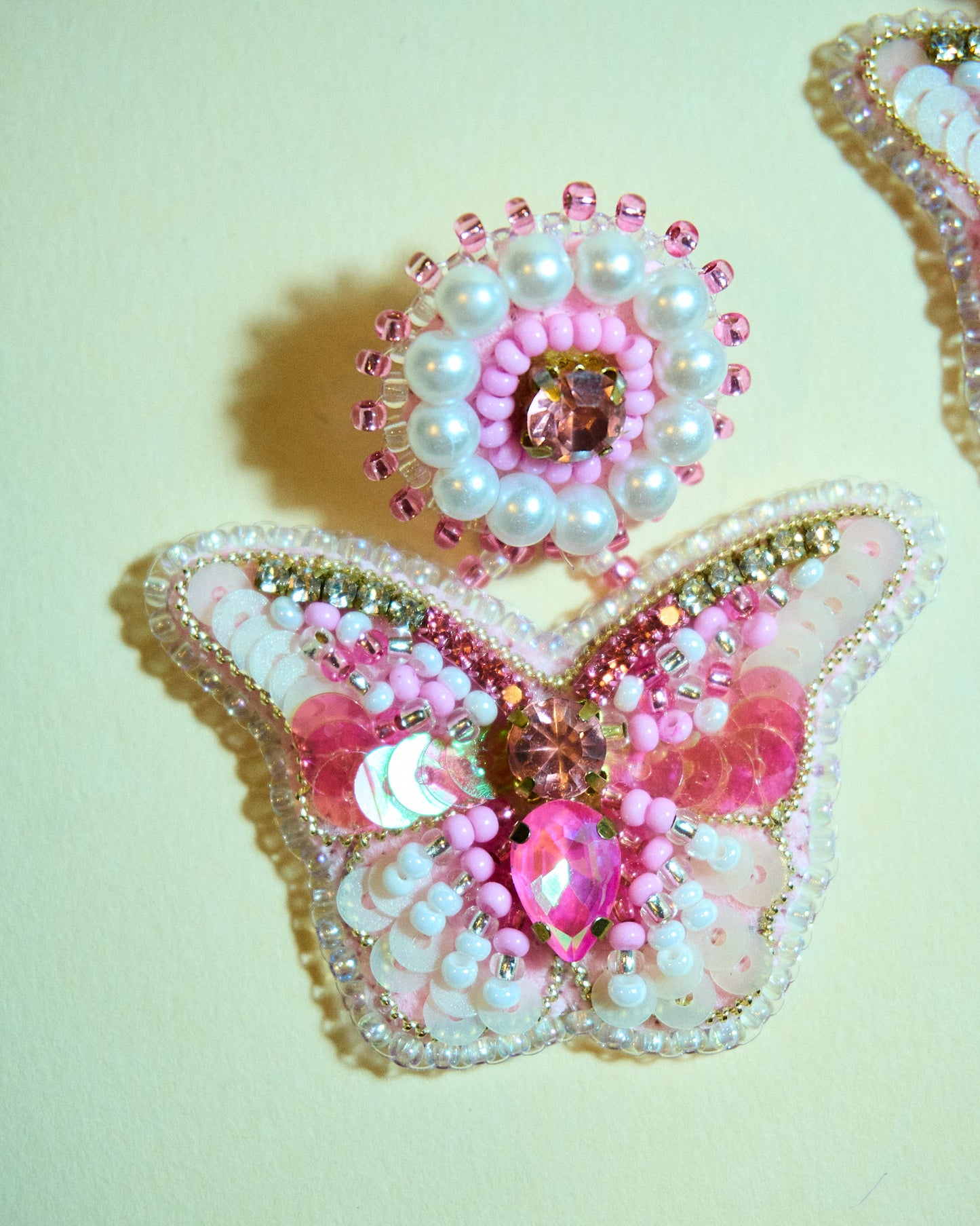 Aros- Mariposa Rosado