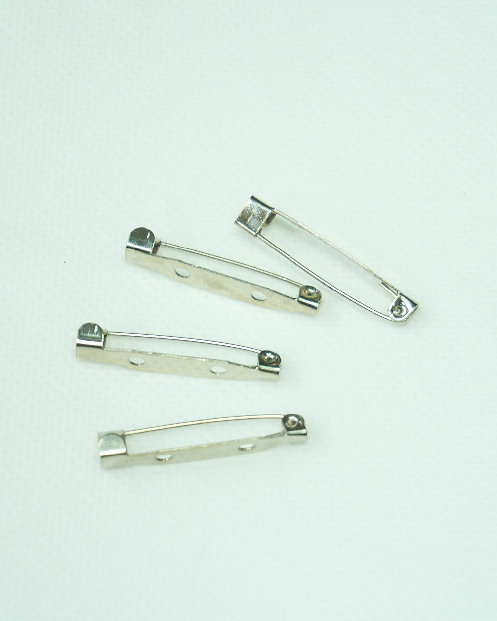 4 Broches plateado 30mm