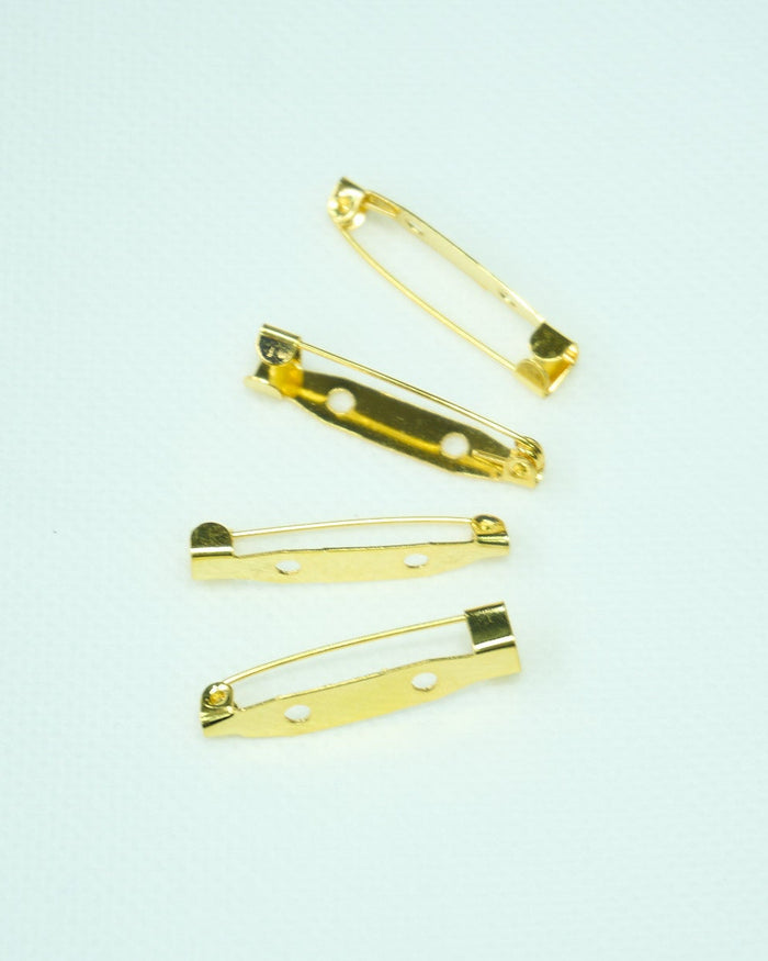 4 Broches dorado 30mm