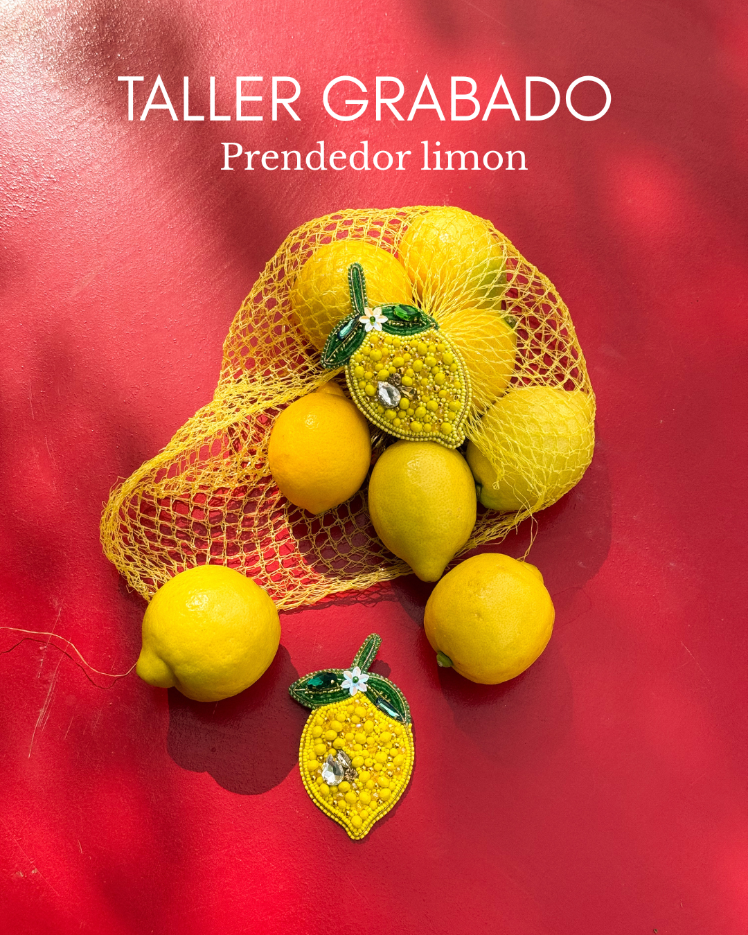 Taller Grabado prendedor limon🍋✨/ Sin kit