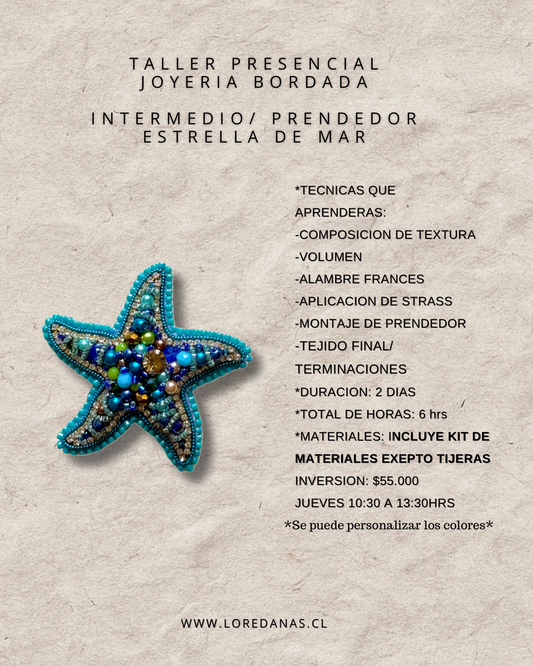 Taller Presencial Intermedio - Joyeria Bordada - FEBRERO 2026