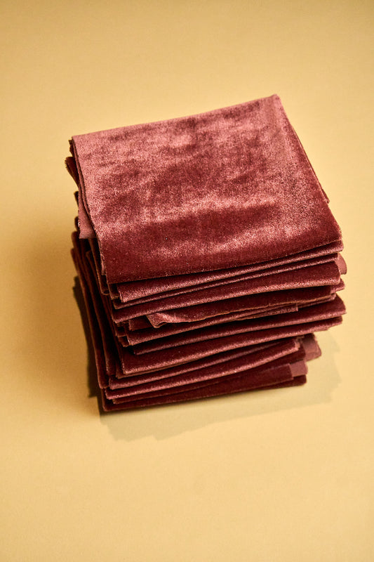 Tela terciopelo elasticado/ BURDEO 29X21